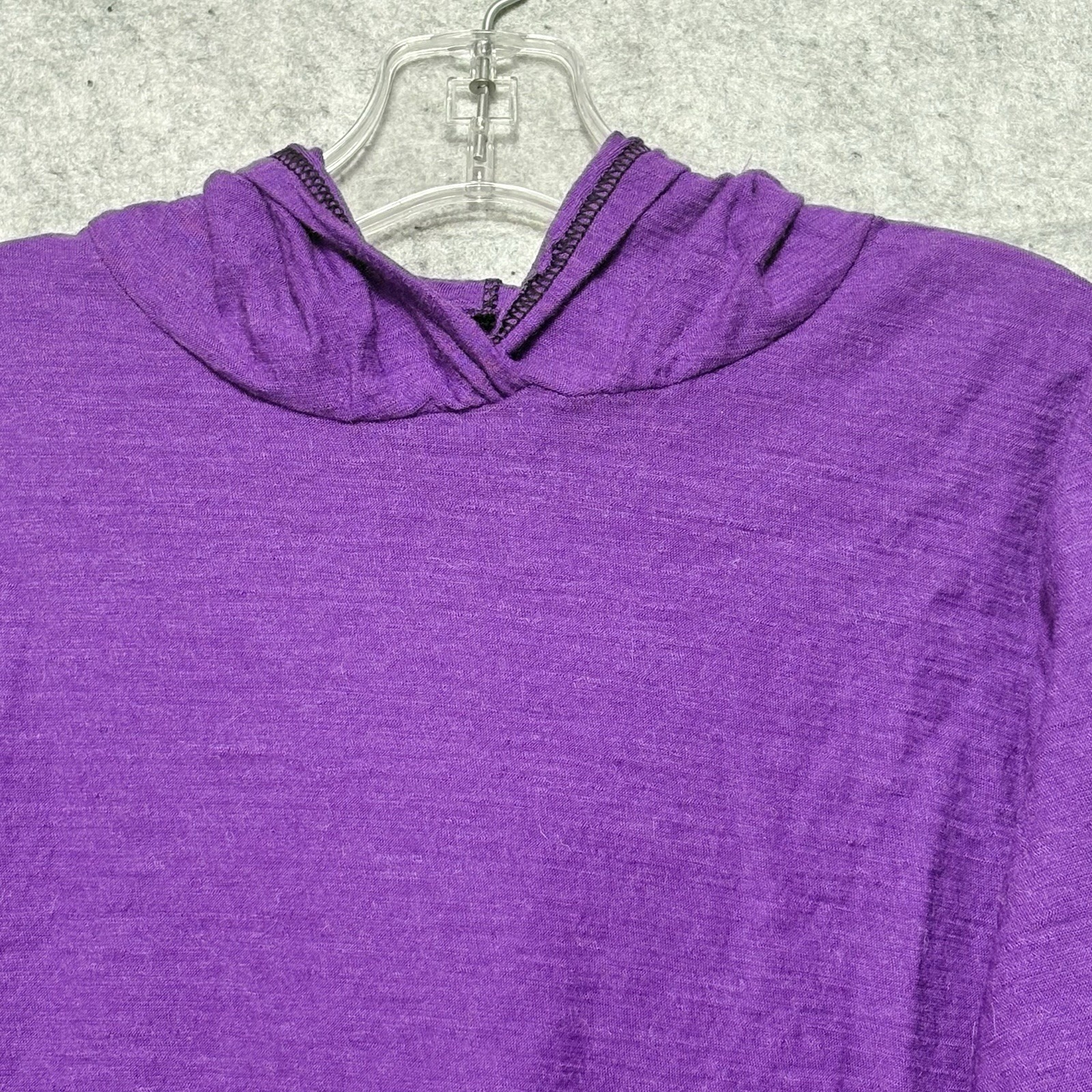 Appalachian Gear Co Alpaca Tencel Hoodie Women's S Purple Usa Made Hiking — image 2 of 8